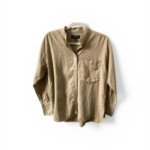 Banana Republic Linen Blend Lightweight Button-Up Shirt Men’s M